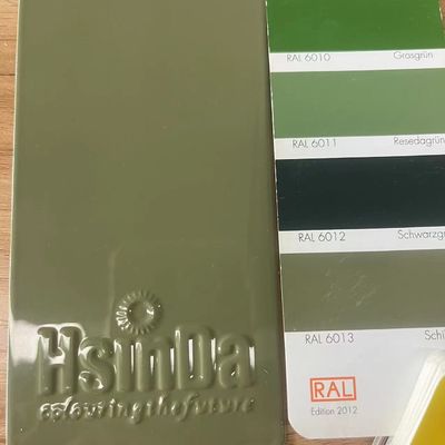 Υψηλή λάμψη Ral 6013 Αντικροσιτική χρώμα επικάλυψης σκόνης από επόξειο πολυεστέρα για ηλεκτροστατική ψεκασμό