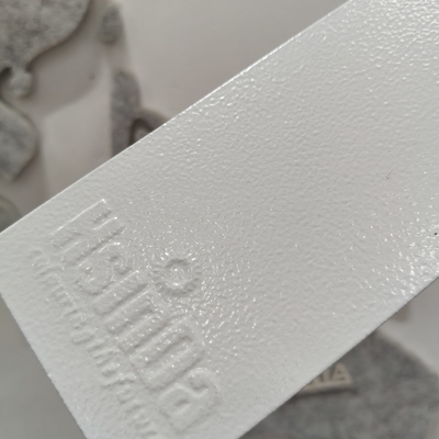 Λευκή υφή ρυτίδας Πολυεστέρας σε σκόνη Επιχρισμός 60-80um για μέταλλο